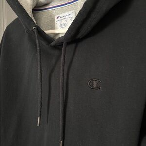 EUC. CHAMPIONBlack and Gray Men's Hoodie